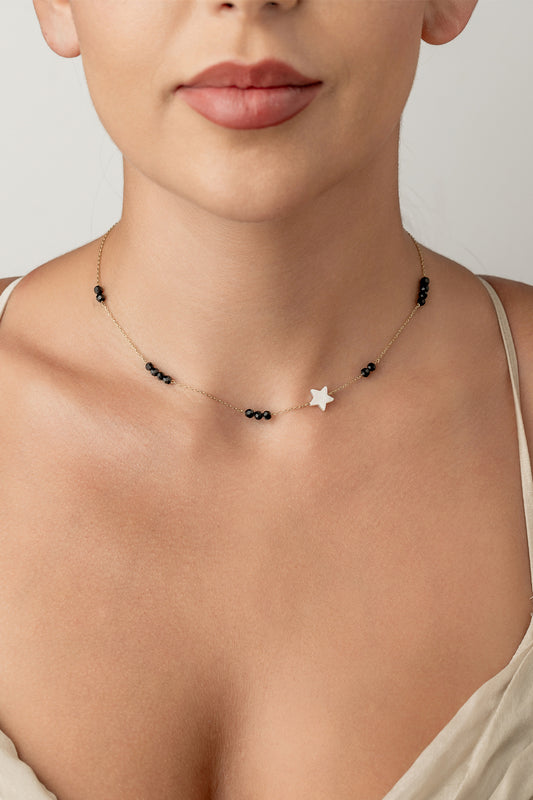 MONOCHROME STAR NECKLACE