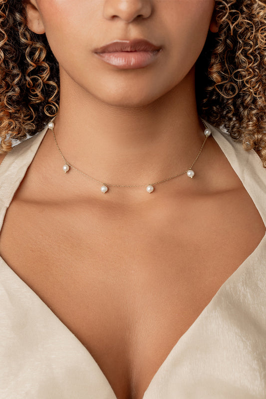 SINGLE PEARL DROP NECKLACE